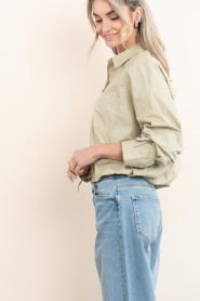 Aaiko |  Blouse with elastic waistband Mikkie | green | Picture 8