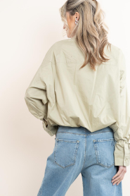 Aaiko |  Blouse with elastic waistband Mikkie | green | Picture 9