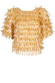 Aaiko |  Top with big sequins Angelina | yellow | Picture 1