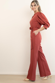 Aaiko |  Jumpsuit with bow belt Hellen | red | Picture 8