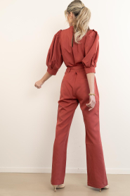 Aaiko |  Jumpsuit with bow belt Hellen | red | Picture 9