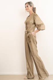 Aaiko |  Viscose jumpsuit with belt Katy | green | Picture 5