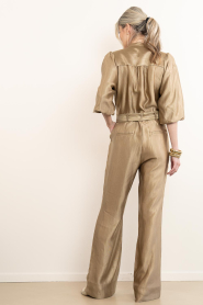 Aaiko |  Viscose jumpsuit with belt Katy | green | Picture 6