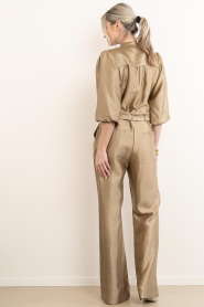 Aaiko |  Viscose jumpsuit with belt Katy | green | Picture 7