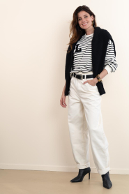 Aaiko :  Barrel jeans Sacha | white - img3