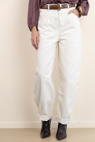 Aaiko :  Barrel jeans Sacha | white - img6