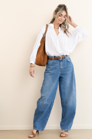 Aaiko :  Barrel jeans Sacha lg34 | blue - img4