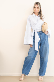 Aaiko :  Barrel jeans Sacha lg34 | blue - img5