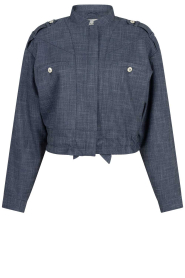 Aaiko |  Denim cropped jacket Lauryn | blue | Picture 1