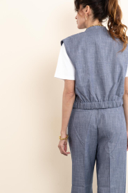 Aaiko |  Denim waistcoat Olivia | blue | Picture 7