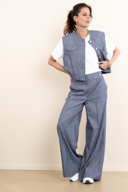 Aaiko |  Denim wide leg pants Nore | blue | Picture 3