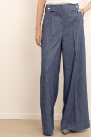 Aaiko |  Denim wide leg pants Nore | blue | Picture 4
