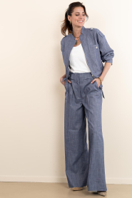 Aaiko |  Denim wide leg pants Nore | blue | Picture 2
