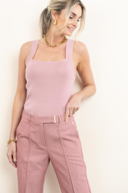 Aaiko |  Ribbed top Zena | pink | Picture 6