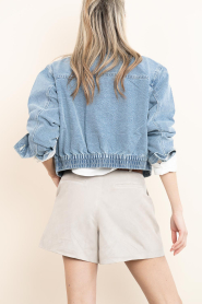 Aaiko |  Denim cropped jacket Fallon | blue | Picture 7