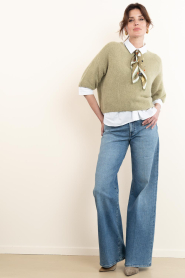 Aaiko |  Soft sweater Lani | dark green | Picture 3