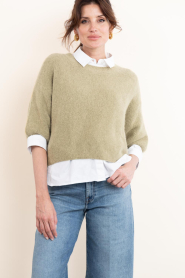 Aaiko |  Soft sweater Lani | dark green | Picture 5