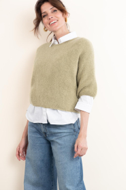 Aaiko |  Soft sweater Lani | dark green | Picture 7