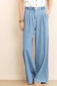 Aaiko |  Denim pants with pinstripe Lotty | blue | Picture 6