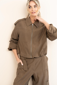 Aaiko |  Balloon jacket Rosalie | dark green | Picture 9