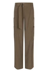 Aaiko |  Wide leg trousers River | dark green | Picture 1