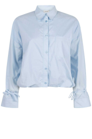 Aaiko |  Blouse with elastic waistband Mikkie | blue | Picture 1