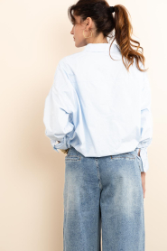 Aaiko |  Blouse with elastic waistband Mikkie | blue | Picture 8