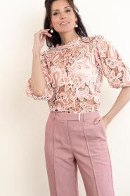 Aaiko |  Jacquard top Shaile | pink | Picture 4