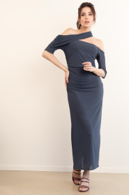 Copenhagen Muse |  Mesh maxi dress Mejse | blue | Picture 2