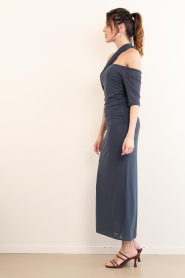 Copenhagen Muse |  Mesh maxi dress Mejse | blue | Picture 4