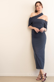 Copenhagen Muse |  Mesh maxi dress Mejse | blue | Picture 6