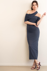 Copenhagen Muse |  Mesh maxi dress Mejse | blue | Picture 5