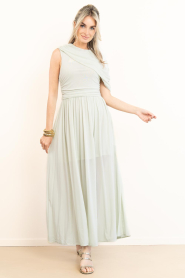 Copenhagen Muse |  Mesh maxi dress Mejse | light green | Picture 2