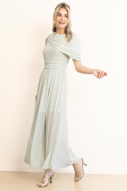 Copenhagen Muse |  Mesh maxi dress Mejse | light green | Picture 3