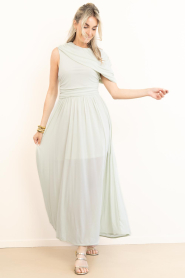 Copenhagen Muse |  Mesh maxi dress Mejse | light green | Picture 5