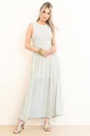 Copenhagen Muse |  Mesh maxi dress Mejse | light green | Picture 6