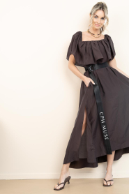 Copenhagen Muse |  Off-shoulder maxi dress Molly | brown | Picture 7