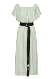 Copenhagen Muse |  Off-shoulder maxi dress Molly | light green