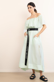 Copenhagen Muse |  Off-shoulder maxi dress Molly | light green | Picture 3
