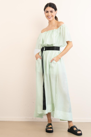 Copenhagen Muse |  Off-shoulder maxi dress Molly | light green | Picture 2