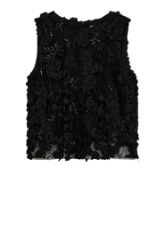 Copenhagen Muse |  Lace top with lurex Rosaly | black | Picture 1
