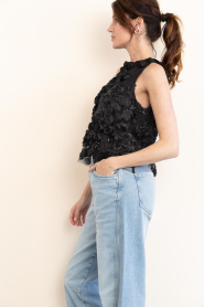 Copenhagen Muse |  Lace top with lurex Rosaly | black | Picture 7