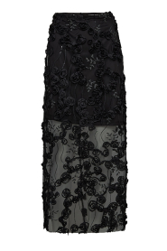 Copenhagen Muse |  Lace skirt with lurex Rosaly | black | Picture 1