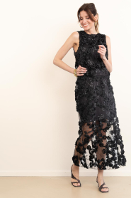 Copenhagen Muse |  Lace skirt with lurex Rosaly | black | Picture 2