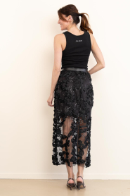 Copenhagen Muse |  Lace skirt with lurex Rosaly | black | Picture 8