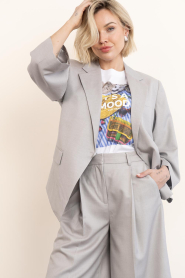 Copenhagen Muse |  Blazer with broche Tenna | grey | Picture 7