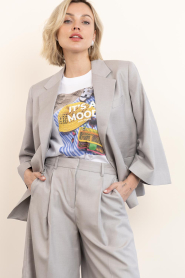 Copenhagen Muse |  Blazer with broche Tenna | grey | Picture 6