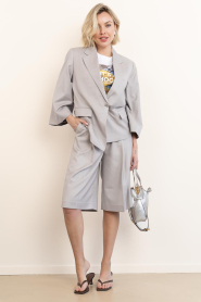 Copenhagen Muse |  Blazer with broche Tenna | grey | Picture 3