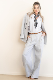 Copenhagen Muse |  Double breasted blazer Natalie | grey blue  | Picture 4