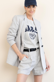 Copenhagen Muse |  Double breasted blazer Natalie | grey blue  | Picture 6